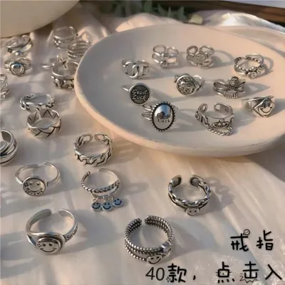 [COD] Japan and South Korea simple ring female fashion personality ins cold tail opening adjustable knuckle wholesale