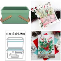 Old Style Picnic Basket Metal Scrapbooking Album Cutting Dies DIY Paper Cards Embossing Handicrafts Dies Cut Handmade Craft