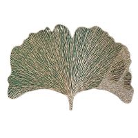 Leaf Placemat European-Style Hollow Gilding PVC Non-Slip Table Mat Home Daily Dining Pad Table Decoration Kitchen Accessories