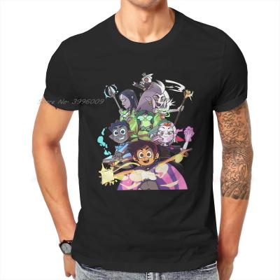 The Owl House Colours of Magic Tshirt Top Graphic Men Classic Goth Summer Mens Clothing Cotton Harajuku T Shirt