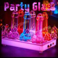 แก้วน้ำแฟนซี  แก้วใส่น้ำ แก้วน้ำอินดี้ Party Glass แก้วไวน์ รูปทรงใหม่ ไม่ซ้ำใคร  (สินค้าพร้อมส่ง)