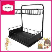 ชั้นวางเครื่องปรุง 2 ชั้น KECH MODISH สีดำ2-TIER SPICE RACK KECH MODISH BLACK **คุ้มที่สุดแล้วจ้า**