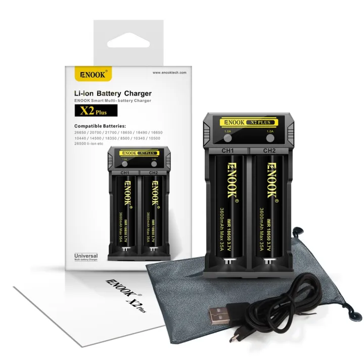 rechargable aa battery with charger Enook X2 Plus smart multi battery