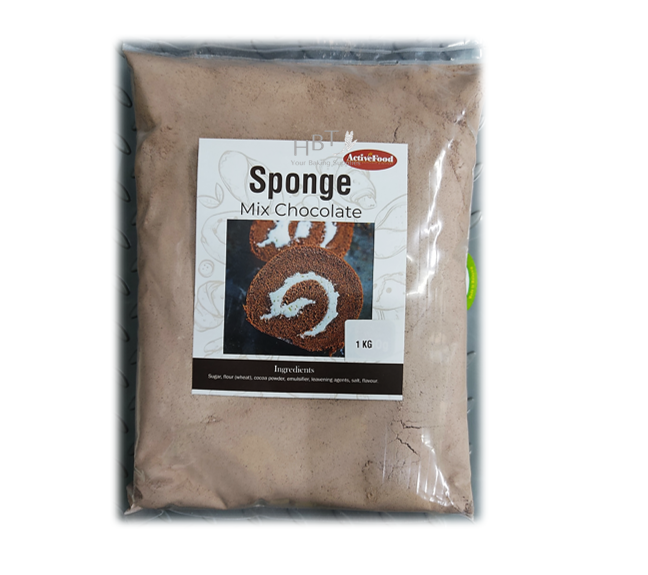 Sponge Mix Chocolate Flour/Tepung Optima Coklat Halal Lazada