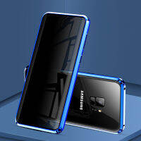 เคสโทรศัพท์แม่เหล็กกันแอบมอง360สำหรับ Samsung Galaxy S21 S20 S22 S9 S10มากบวกกับเคสป้องกันการสอดแนมมีบัมเปอร์โลหะ