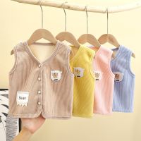 （Good baby store） Infant Vest Baby Boy Clothes 1 5y Kids  39;s Clothing Spring Autumn Baby Warm Cardigan Cotton Outerwear Coats