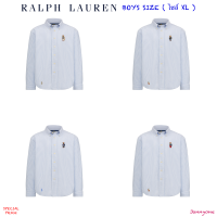 RALPH LAUREN BEAR COTTON OXFORD SHIRT ( เด็กโตผู้ชายอเมริกาอายุ 8-20 ปี )