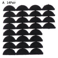 14 Pairs Black Rubber Heel Savers Toe Plates Taps DIY Shoe Repair Pads Non-Slip Cushion Pads Gifts