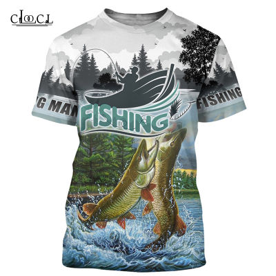CLOOCL Newest Popular Catfish Fishing T-shirt Women Men Tee Tops 3D Print Casual Short Sleeve Fashion Sweatshirts Drop Shipping