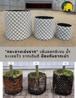 กระถาง Air Pot - รุ่นหนาพิเศษ ? เหนียว แข็งแรง ป้องกันรากเน่า ระบายอากาศดี รากไม่วน ขาว-ดำ 15*20 ,20*20 ,30*30 ,40*40 ซม