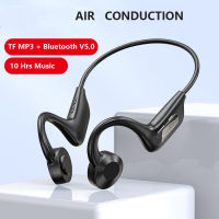 Air Conduction Wireless Headphones Open Ear Bluetooth Earphone Neckband Sport Headset with Microphon Card MP3 Player 10 hrs IPX5