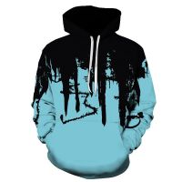 Sudadera con capucha de gran tamaño para hombre, abrigo con estampado Digital 3D, pintura de tinta de tendencia, XS-4XL, nueva moda, Shinjuku, gran oferta