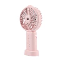 Portable 2 in 1 Mini Handheld Fan USB Charging Air Conditioner Cooler 3 Speed Settings for Office Home Outdoor Travel