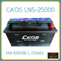 CAOS MAX HIGH POWER LN5-25000 SMF (MA610H36L) แบตเตอรี่รถยนต์ 110Ah แบตแห้ง แบตรถยุโรป แบตรถหรู