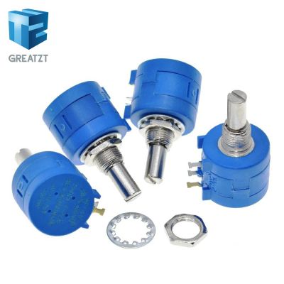 ❁ GREATZT 3590S Multiturn Potentiometer 500 1K 2K 5K 10K 20K 50K 100K ohm Potentiometer Adjustable Resistor 3590 102 202 502 103