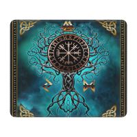 Viking Yggdrasil Tree Of Life Gaming Mouse Pad Anti-Slip Rubber   Mousepad Vikings Valhalla Vegvisir Office Home Decor Mat