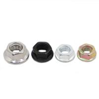 ✇ 304 Stainless Steel Carbon Steel Color Zine M3 M4 M5 M6 M8 M10 M12 Hex Flange Nut Hexagon Insert Lock Nut Self-locking Locknut