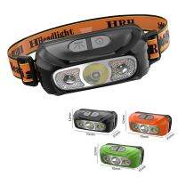 5W XPE LED Mini Running Headlamp Motion sensor Fishing Head Torch Light 600mA USB Camping Tent Lantern SOS Flashing Lighting