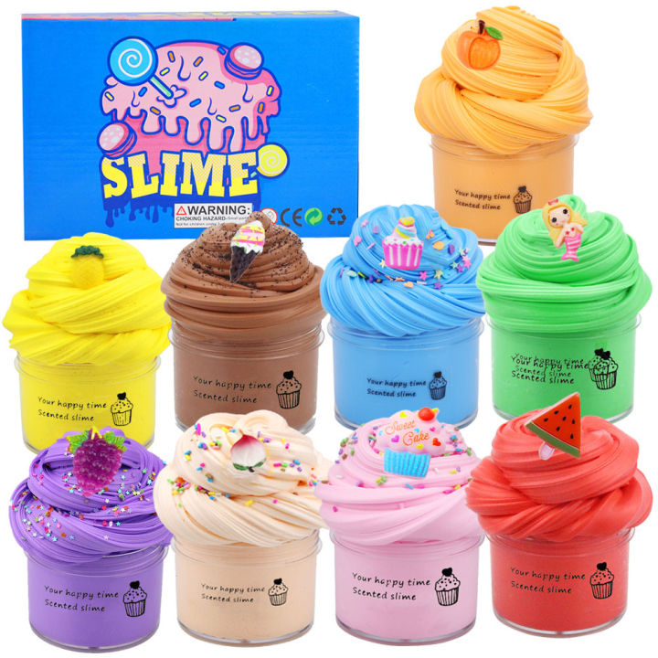 70ML DIY Butter Slime Supplies Fruit Slime Kit Soft Stretchy Non-sticky ...