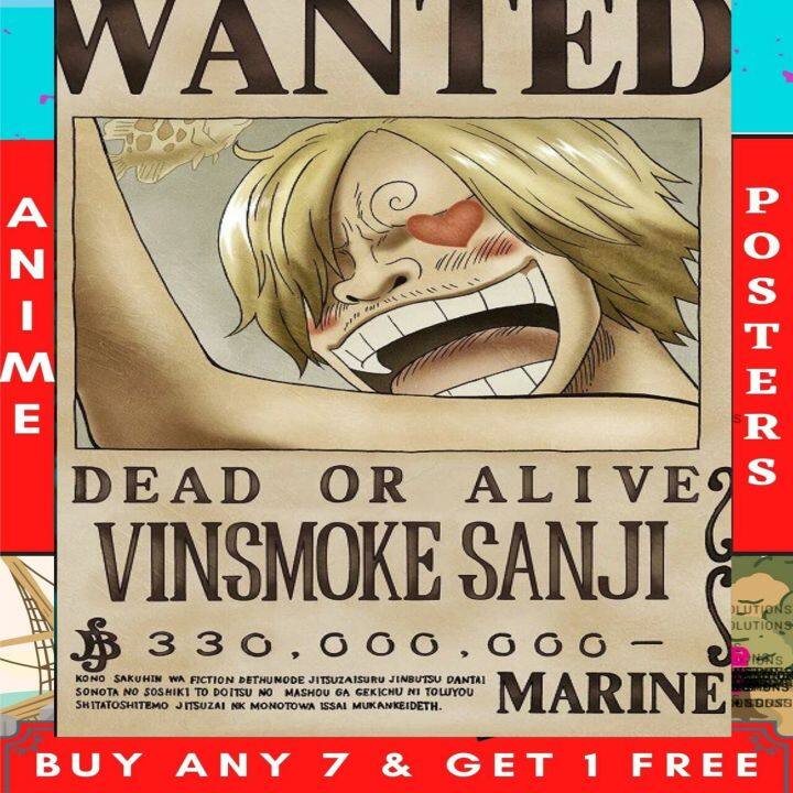 One Piece Wanted : A4 Anime Poster - HD Prints | Normal, Sticker ...