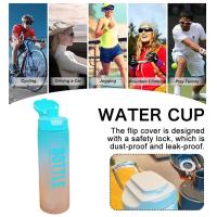 1000ml Sports Water Bottle Silicone Large Capacity Cup Portable Water H0T1