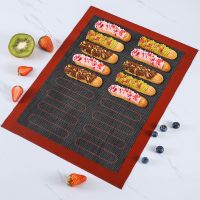 ♤﹉ Silicone 30x40cm Double Sided Printing Baking Mat Non Stick Pastry Oven Cake Baking Perforated Sheet Liner Pastry Mat