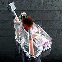 【YD】 Makeup Organizer  Durable Eyebrow Storage Holder Cosmetics Transparent