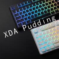 XDA Profile Pudding Keycaps Set PBT Double Shot Translucent for ISO ANSI Layout 60/65/68/75/87/98/104 Mechanical Keyboard