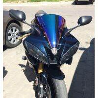 กระจกรถจักรยานยนต์แบบฟองคู่สำหรับ2006 2007 Yamaha YZF-R6 YZF R6 600สีดำอิริเดียมโครเมียมใส