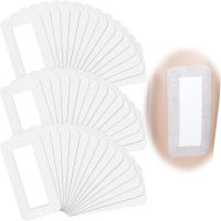 Nuanchu 45 Pcs Bordered Gauze Island Dressing Individually Wrapped Gauze Pads Waterproof Border Dressing Adhesive Patches Post Shower Breathable Borders Wound Dressing for First Aid and Medical (4 x 8 Inch)