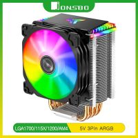 Jonsbo CR1400 5V ARGB แอดเดรส RGB Sync Tower PWM คอมพิวเตอร์เดสก์ท็อปพัดลมหม้อน้ำสำหรับระบายความร้อนทองแดงบริสุทธิ์4ท่อความร้อนพัดลมระบายความร้อน CPU Fsiuong