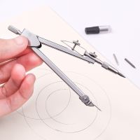 Stainless Steel Drawing Compass Math Geometry Tools for Circles School Supplies for Student Stationery (Included Box) Classroom