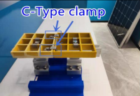 C clamp for Fiberglass Walkway คีมหนีบทางเดินไฟเบอร์กลาส 1 pack 4 sets