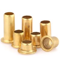 100pcs M0.9 M1.3 M1.5 M1.7 Tubular Rivets circuit board double-sided PCB nails Copper hollow rivet nuts