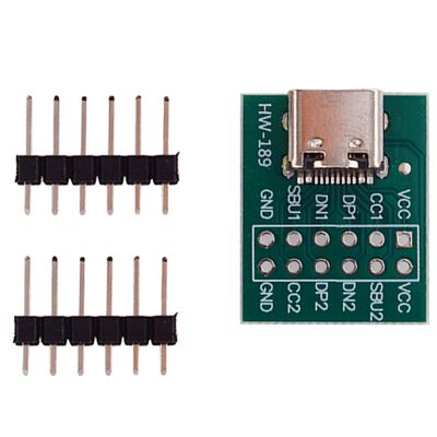 USB TYPE-C to DIP PCB Connector Pinboard Test Board Solder Female Dip Pin Header Adapter
