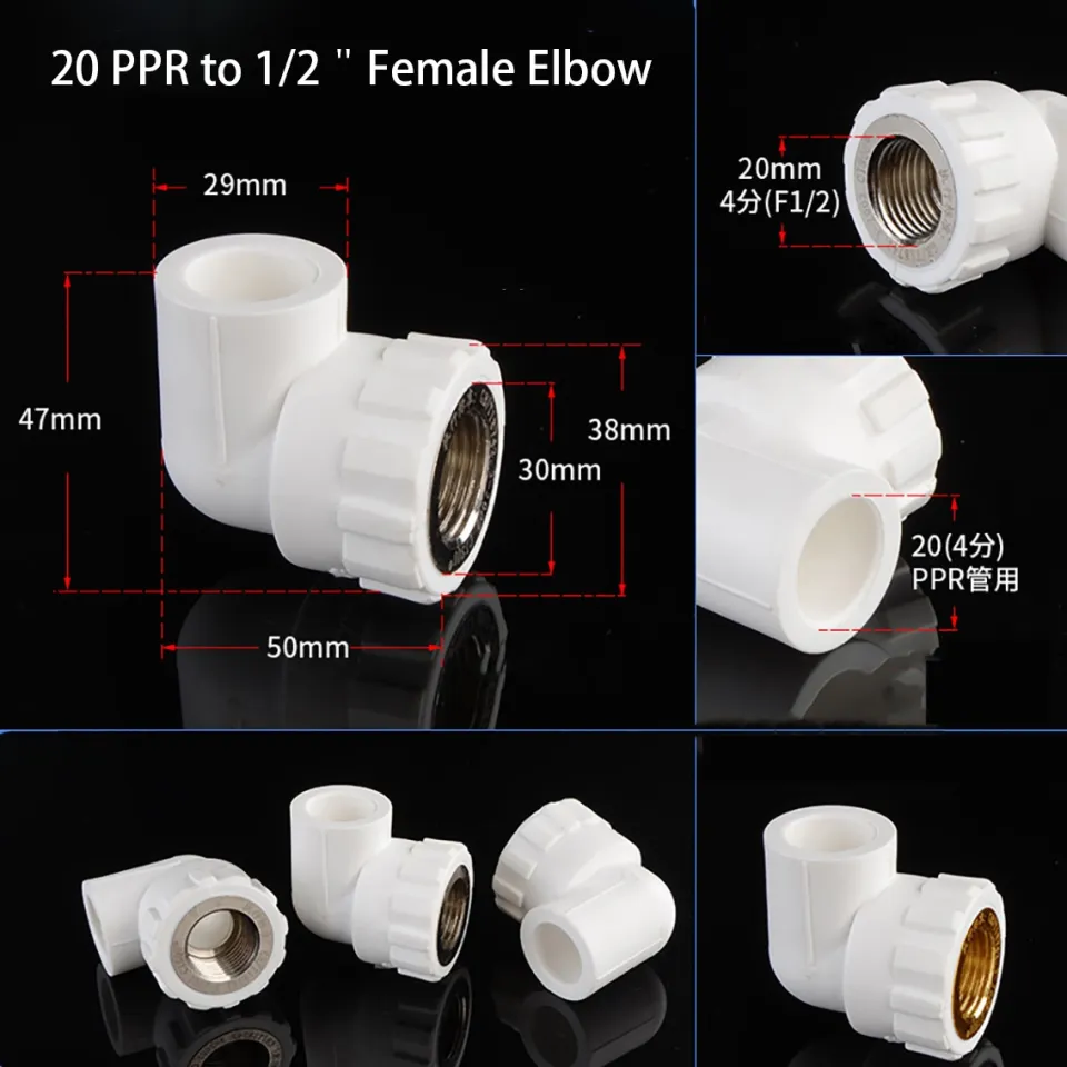 Natural element# 20/25mm PPR Brass Elbow 1/2＂3/4＂Male/Female