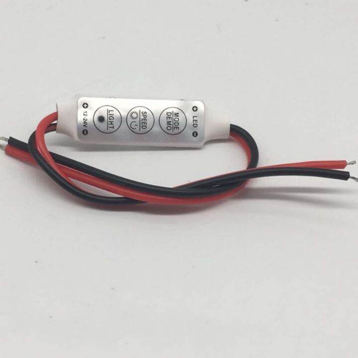 yingke-ตัวหรี่ความสว่างควบคุมเดี่ยวสีแอลอีดี3ปุ่มขนาด12v-24v-สำหรับ-led-3528-5050แถบไฟ