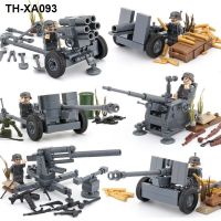 Compatible with lego world war ii military people young Soviet central collocation shells shot gun anti-aircraft gun model toys