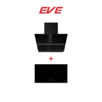 EVE SET เตาแม่เหล็กไฟฟ้า 2 หัว รุ่น HB73-2CROSS/TC + เครื่องดูดควันติดผนัง HC-ARIA-90