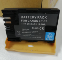 แบตเตอรี่ LP-E6 1800mAh for canon EOS 5D MK III 5D MK II 6D 7D 70D 60D (0008)