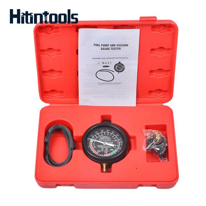 Fuel Pump Vacuum Gauge Pressure Tester Carburetor Valve Pressure Test