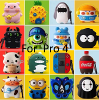 สต็อกพร้อม! Creative Cute Cartoon Animal Pro 4 ที่ครอบหูฟัง Soft Case