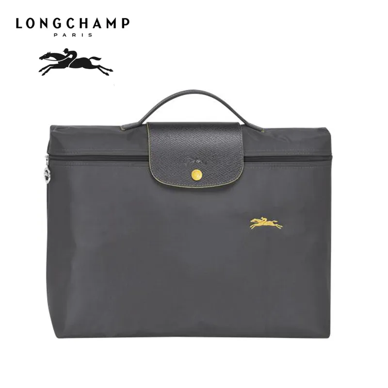 Longchamp Le Pliage Top Handle Document Holder Black
