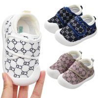 Velcro Prewalker Shoes Baby Boy Lightweight Walking Shoe 5M-3Years Kids Girl Soft Breathable Footwear Infant White Single Shoe