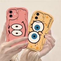 เคส Hp iPhone 15 Pro Max iPhone 11 12 14 13 Pro Max XR 7Plus X XS Max 6S 7 8 6 Plus SE 2020สปอนจ์บ็อบและแพทริคการ์ตูนน่ารัก3D เคสครอบโทรศัพท์ TPU ขอบคลื่นนิ่ม