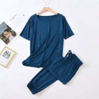 Womens Home Clothes Summer Suit Sleepwear Homewear Female Clothing Set Pajamas Set Pantsuits Atoff Home Suit Women Loungewear