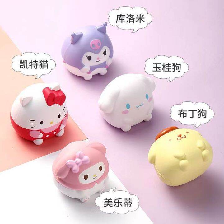 ของเล่นตัวการ์ตูนสำหรับเด็กหุ่นแอ็กชันจาก-sanrio-คลายเครียดของเล่น-relief-ความเครียดจากการ์ตูนสุดสร้างสรรค์ของขวัญ