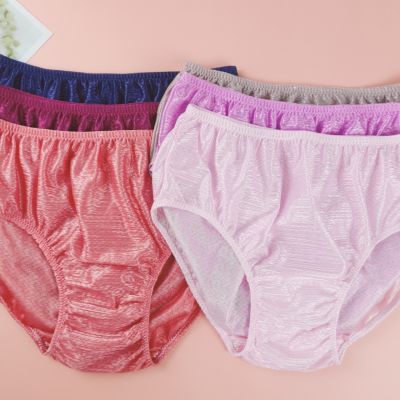 6ชิ้น M L ,XL,XXL ใส่สบาย กางเกงในผ้าไนล่อน กางเกงในหญิง กางเกงในลูกไม้ กางเกงชั้นใน กางเกงในคนอ้วน กางเกงในคนแก่ กางเกงในผ้าลื่น