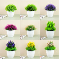 【cw】1pc Artificial Plants Green Bonsai Small Tree Pot Plants Fake Flower Potted Ornaments for Home Garden Party Craft Plant Decor ！