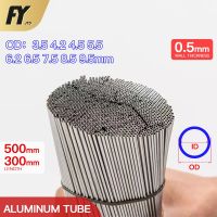 FUYI Aluminium Pipe 0.5mm Thickness 2.5-9.5mm OD Straight 300 500mm Long Round 6063 Aluminum Alloy  Thin-walled aluminum tube Wires Leads Adapters